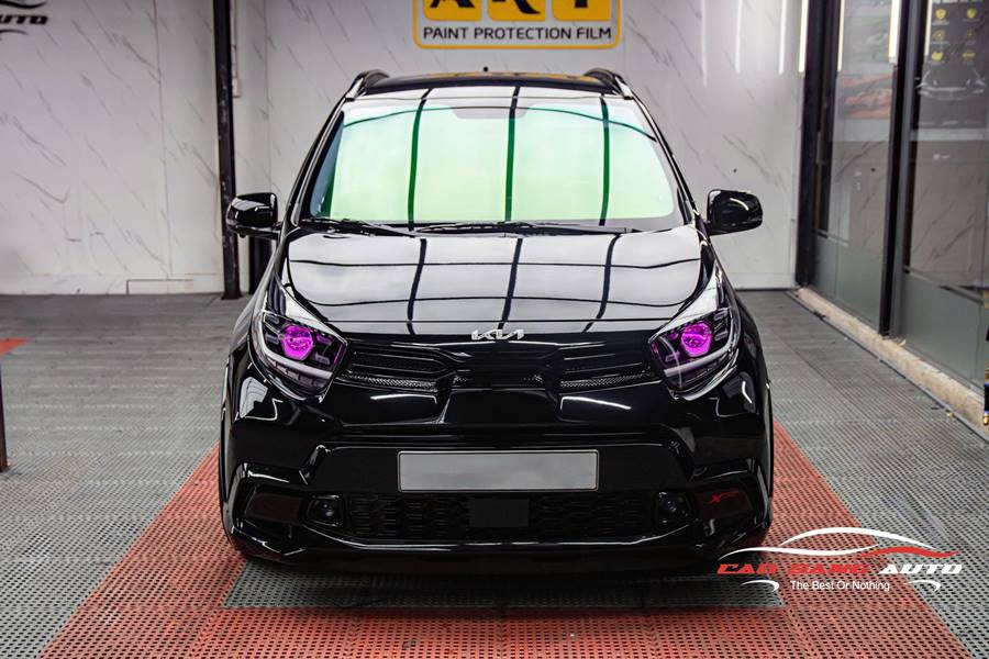 Wrap - Dán đổi màu xe Kia Morning X-Line decal đen bóng