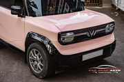 Wrap - Dán đổi màu xe Vinfast VF3 decal hồng cao cấp - Hình 8